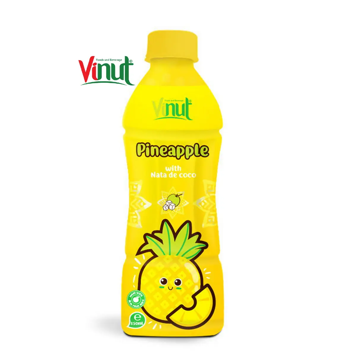 350ml Bottled Pineapple Juice with nata de coco Bottled Pineapple Juice with Nata De Coco Daily Drinks High Quality