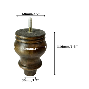 Patas de sofá de madera para cuidado artesanal, muebles verdaderos, elegancia para Hotel contemporáneo para sala de estar al aire libre, dormitorio, apartamento - Product Image 5