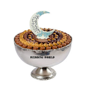 Bol à chocolat en métal martelé argenté, qualité supérieure, fait à la main, bol à bonbons rond, bol à chocolat design - Product Image 4