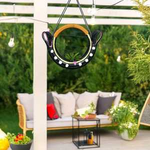 Pot de fleurs en forme de croissant, jardinière suspendue décorative, porte-plantes pour patio extérieur, balcon, jardin, décoration murale de la maison avec style - Product Image 3