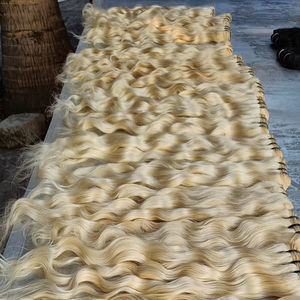 ผมต่อแบบเวฟสีบลอนด์ 613 แบบสกินเวฟ ผมแท้แบบเรมี่จากอินเดีย  จัดจำหน่ายโดยตรงจากโรงงาน  จัดเรียงเกล็ดผมให้เรียงตัวกัน - Product Image 1