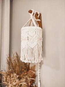 Abat-jour en macramé populaire suspendu couvercle de lumière suspendue, abat-jour de lustre de décoration tissé à la main pour la décoration intérieure moderne - Product Image 3