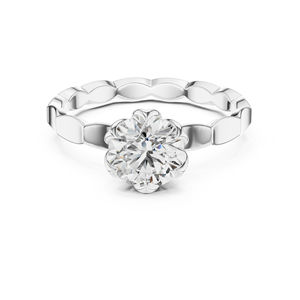 Anillo Solitario de Diamante Cultivado en Laboratorio de 1 Quilate, Corte Redondo, Oro Blanco de 14K, Certificado IGI, para Uso Diario de Mujeres |   Diamante Cultivado Nuevo - Product Image 1