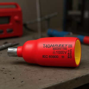 ประแจหกเหลี่ยม Hazet 3/8 นิ้ว แบบ TORX ด้ามสั้น พร้อมฉนวนป้องกันไฟฟ้า 1000V - Product Image 3