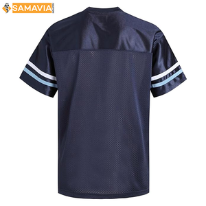 Camiseta de fútbol SAMAVIA OEM Mesh Jersey para jóvenes y adultos Ropa deportiva de equipo de ajuste personalizado Camiseta de fútbol americano - Product Image 2
