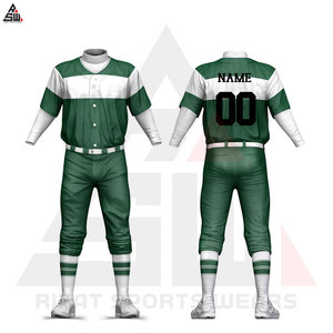 Nouveau design à la mode 100% polyester personnalisé unisexe Baseball Jersey ensembles d'uniformes respirant concevez votre propre uniforme de Baseball - Product Image 2