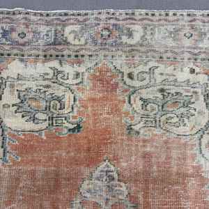 Alfombra Vintage, Alfombra Grande de 5.8x8.7 pies, Alfombra a Cuadros Azul - Product Image 5