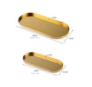 Plateau à huîtres en acier inoxydable avec grand or poli avec shae personnalisé et taille avec design antique au prix de gros - Product Image 1