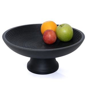 Tazón de madera con Pedestal para fruta, cuenco redondo de almacenamiento elevado para centro de mesa de boda y Decoración de mesa - Product Image 3
