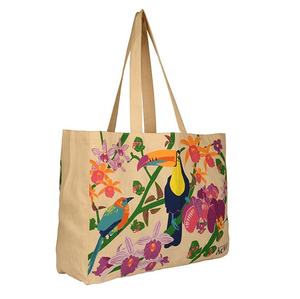 Sac en toile de coton avec logo personnalisé de qualité supérieure, sac fourre-tout en coton personnalisé, sac d'épicerie fourre-tout de plage - Product Image 1