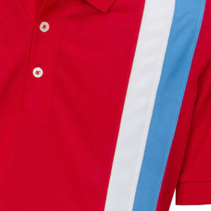 เสื้อเจอร์ซี่ย์แขนสั้นผ้าถักโลโก้ตามสั่งผ้าคอตตอน100% สีทึบดีไซน์ล่าสุด - Product Image 3