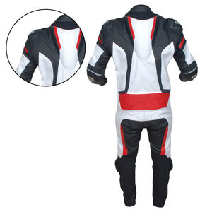 Combinaison de moto en cuir de vachette respirant de haute qualité, vêtements de course automobile en cuir véritable, ensembles personnalisables pour moto - Product Image 4
