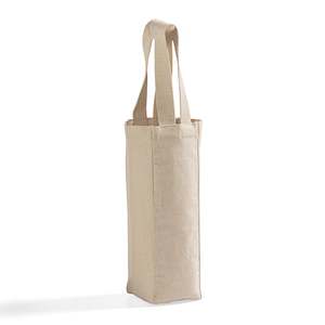 กระเป๋าผ้าแคนวาสใส่ไวน์แบบใช้ซ้ำได้ใบเดียว - Product Image 3