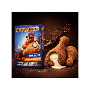 Pollo Frito Crujiente al por Mayor, Sabor Chocolate, 48g, Paquete de 24, Exhibidor con Diseño Divertido en Forma de Muslo de Pollo para Supermercados y Minoristas - Product Image 2