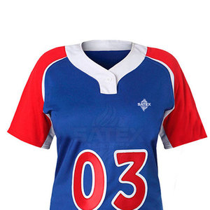Uniformes de softball respirants de haute qualité, design original, bon marché, 100% polyester, personnalisables, service OEM, vente en gros, sublimation - Product Image 4