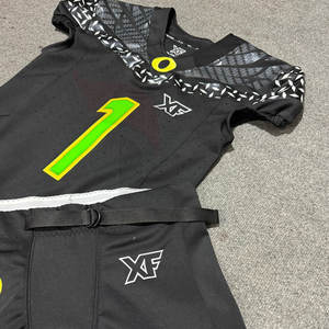 Venta al por mayor equipo adulto sublimación silicona impresión fútbol americano uniformes jóvenes conjunto fútbol americano Jersey - Product Image 6