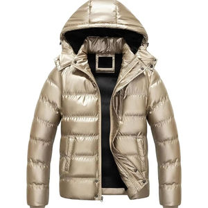 Veste matelassée à capuche épaisse pour hommes OEM logo personnalisé vêtements d'extérieur chauds en duvet pour l'aventure hivernale et le streetwear moderne - Product Image 1