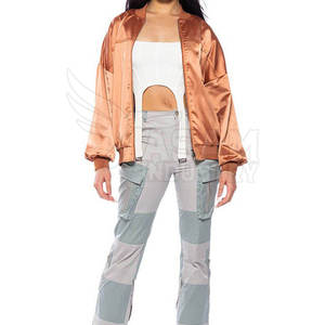 เสื้อแจ็คเก็ตผ้าซาตินสำหรับผู้หญิง เนื้อผ้าเรียบเนียนมันวาว ทรงสวยทันสมัย สวมใส่สบาย เหมาะสำหรับใส่ทุกวัน - Product Image 6