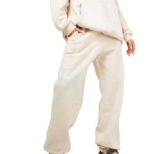 Survêtements d'hiver en coton 100% pour femmes Unisexe Fitness Plus Size XL XXL Custom Logo Printed Breathable Hooded Sweatpants Solid - Product Image 4