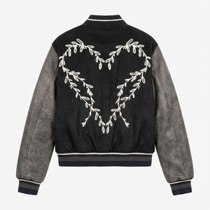 เสื้อแจ็คเก็ตวาร์ซิตี้ปักลายตามสั่ง ขายส่ง คุณภาพสูง ปักอย่างดี แขนหนังขนสัตว์พรีเมียม สำหรับทุกเพศ - Product Image 2