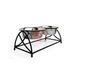 2024 <b>Stainless</b> <b>Steel</b> Elevated <b>Bowl</b> Pet Feeder Fashion Wooden Pet Food Smart Automatic <b>Dog</b> Feeder - Product Image 3