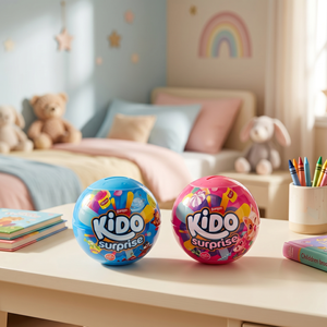 Banoon Kido Surprise Ball Toy with Chocolate Play Dough Tools Mini Toy Piggy Bank for Kids - Product Image 4