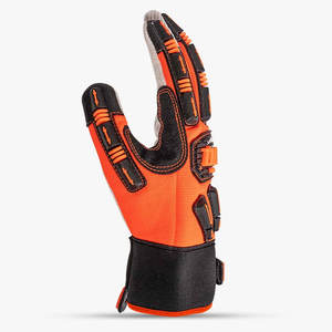 Guantes DE SEGURIDAD originales de algodón Skatiq de la vieja escuela, producto impactado, Hi Viz, de la vieja escuela, para la palma de la mano - Product Image 4