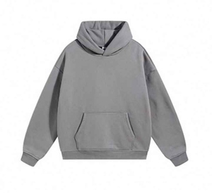Sweatshirts à capuche amples personnalisables pour les couples avec tissu doux et respirant usine directe automne mode coton mélangé - Product Image 6