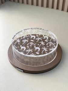 Premium Transparent Acrylic Candy and Chocolate <b>Box</b> with Shiny Shell Inlay <b>Lid</b> Artistic Arabic Gift <b>Box</b> Ramadan Home Decoration - Product Image 3