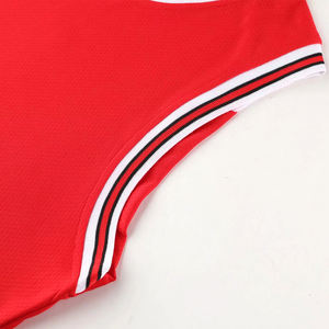 Plain Basketball Uniform Polyester Fabric Rib Round Neck Design <b>Elastic</b> <b>Waistband</b> Custom Made Design From COSH Sportswear - Product Image 5
