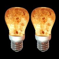 Lampe en sel rose naturel avec ampoules LED 60W et nouvelle technique de sculpture pour une lumière incandescente fantastique