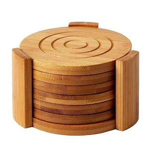 Sous-verres en bois naturel conçus pour la sécurité quotidienne de la table dans les salles à manger et les bureaux - Product Image 3