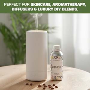 น้ำมันหอมระเหยจากเมล็ดอัมเบรตแท้ 100% ผสมทีทรี ช่วยเพิ่มความชุ่มชื้น ปรับผิวกระจ่างใส กระชับผิว บำรุงผิว ลดน้ำหนัก ชนิดน้ำ - Product Image 3