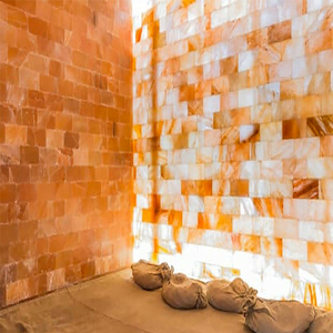 Wholesale Organic Material Handmade Custom Size Himalayan Salt Room Wall Blocks <b>Brick</b> Tiles Crafts for Furniture Decoration - Product Image 5
