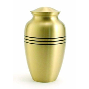 Lot de 3 urnes de crémation en métal de qualité impressionnante urnes de crémation en laiton en métal pur souvenir pour adultes urnes de cendres humaines florales dorées - Product Image 4