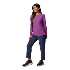 Camiseta clásica informal de manga larga para mujer, Camiseta de algodón de Color sólido con cuello redondo para mujer, estampado personalizado disponible - Product Image 2