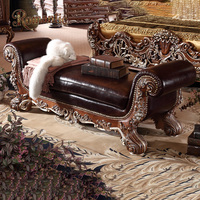 Luxuriöses Traditionelles Europäisches Schlafzimmer-Möbelset Massivholz Geschnitztes Bett Elegantes Königliches Design