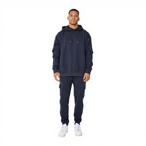 Custom Printed Men Tracksuit Set Casual Sports Jogger Suit for Gym and Running Hoodie With Trouser Set OEM - Product Image 1
