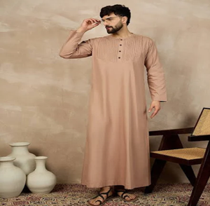 เสื้อผ้าชนเผ่าอิสลามอาหรับสำหรับผู้ชายเสื้อสีขาวมีคุณภาพสูงดีไซน์เนอร์ - Product Image 2