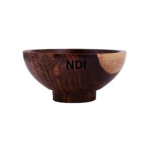 Good Quality Pasta Or <b>Noodles</b> Serving Wooden Bowl Household Catering Serving Bowl Walnut Finishing Fruit Salad Server Bowl - Product Image 1