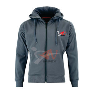 Alta calidad de impresión personalizada Logo Hombres Cremallera Sudadera con capucha Venta directa de fábrica Ropa informal Nuevo estilo Hombres Cremallera Sudadera con capucha - Product Image 2