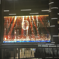 Écran de film LED transparent étanche extérieur haute luminosité 500x125mm pour la publicité sur panneau d'affichage, panneau flexible personnalisable