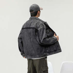Veste en jean en coton surdimensionnée personnalisée en gros, veste en jean lourde pour homme, veste en jean de haute qualité pour homme - Product Image 2