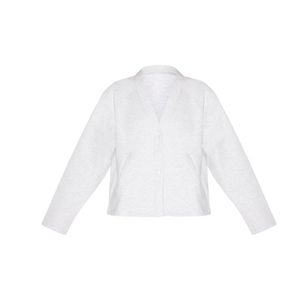 <b>Women</b> Fleece Button <b>Cardigan</b> Sweatshirt Long Sleeve OEM ODM Factory Supply Custom Label Bulk Fashion Wear Wholesale - Product Image 1