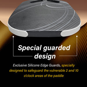 Pagaie de pickleball à gorge ouverte sans bord en fibre de carbone 3K pour les joueurs intermédiaires. - Product Image 5