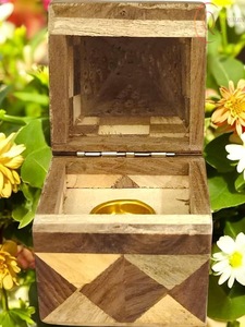 Natural Finish Wooden <b>Incense</b> Burner Box for <b>Incense</b> Sticks and <b>Cones</b> with Ash Catcher - Product Image 3