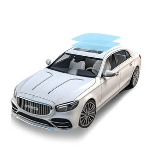 Fabbrica di colore blu chiaro tetto apribile ghiaccio pellicola di armatura 99% calore reiezione materiale anti-uv TPU tetto panoramico per auto lucernario pellicola - Product Image 1