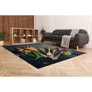 Tapis imprimé vibrant : moderne, salle à manger, épices, classique, mariage, tapis doux non tissé - Product Image 3