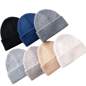 Nouveau design Bonnet de couleur unie pour femmes et hommes Chapeaux d'hiver personnalisés en tricot acrylique unisexe - Product Image 5