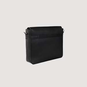 Bolso Mensajero de Cuero PU Carismatico para Hombre, Estilo Vintage a la Moda, con Botones y Cadenas Decorativas, Color Negro, para Primavera/Verano - Product Image 3